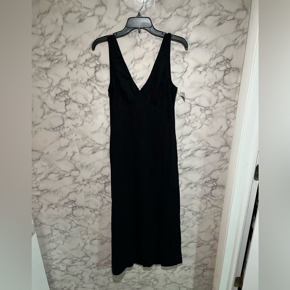 ASOS Sleeveless Black Midi Dress